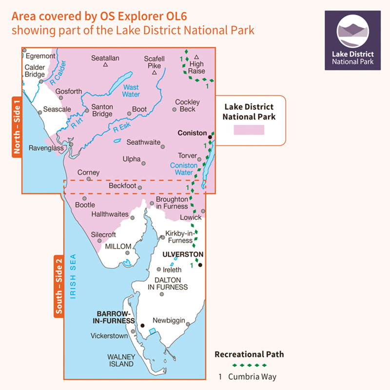 OS Explorer Map OL6 - Lake District South West-2